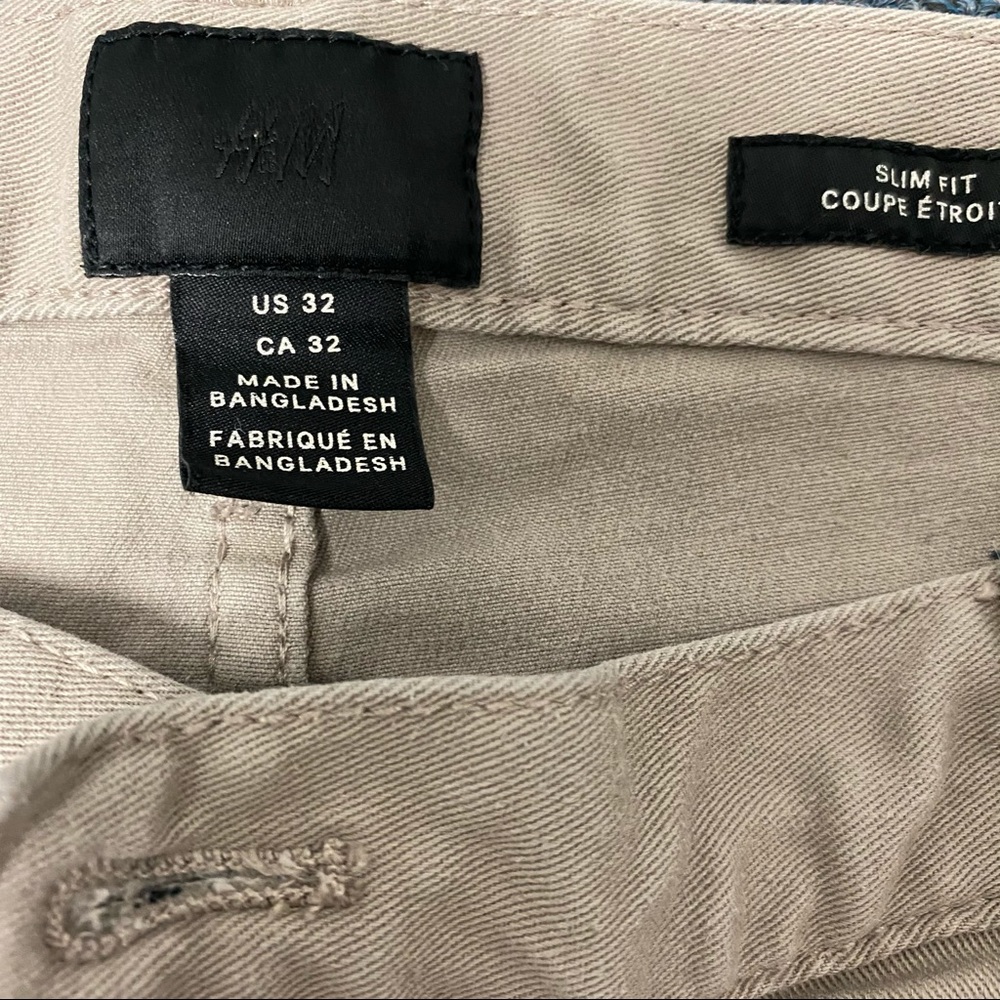 HM BEIGE CHINOS size: 32